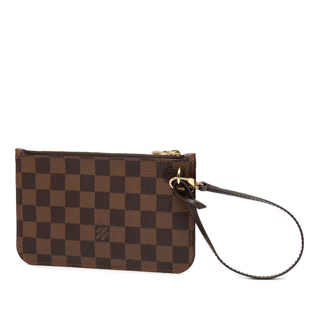 Louis Vuitton Damier Ebene Neverfull PM Pouch - Back view