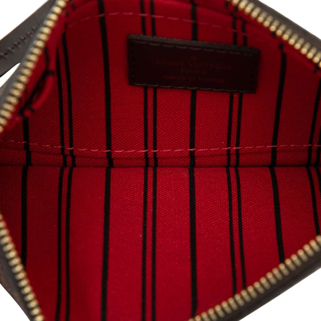Louis Vuitton Damier Ebene Neverfull PM Pouch - Side view