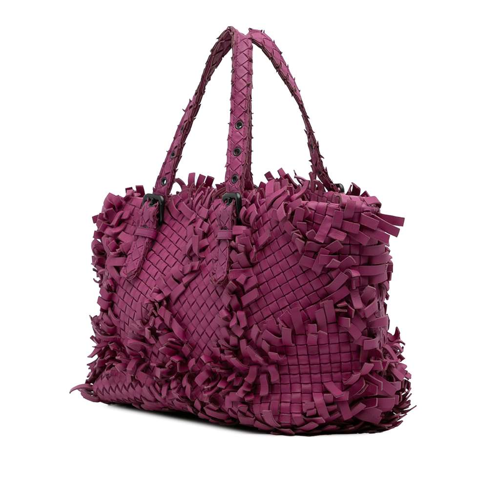 Bottega Veneta Nappa Intrecciato Patchwork Lido Fringe Tote - 2