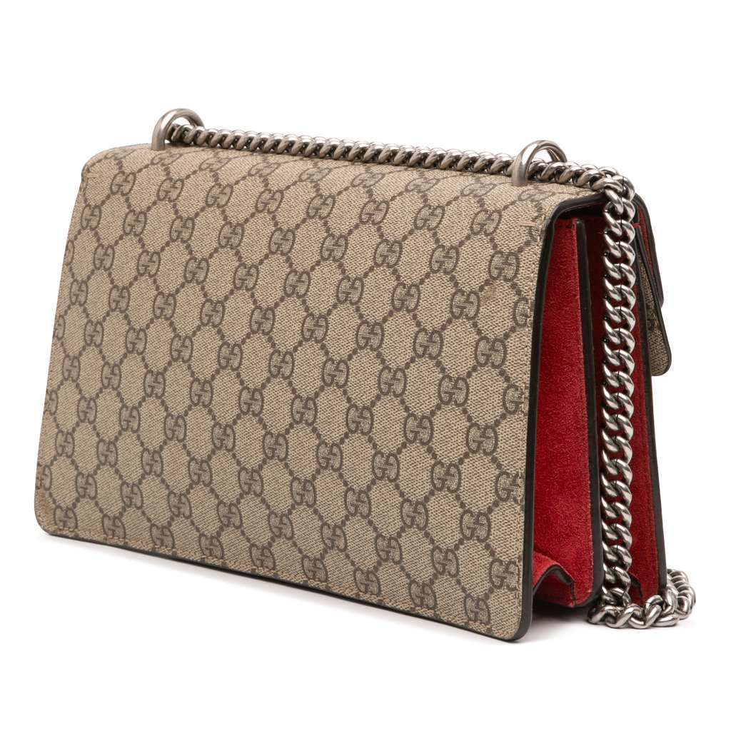 Gucci Medium GG Supreme Dionysus Shoulder Bag - Back view