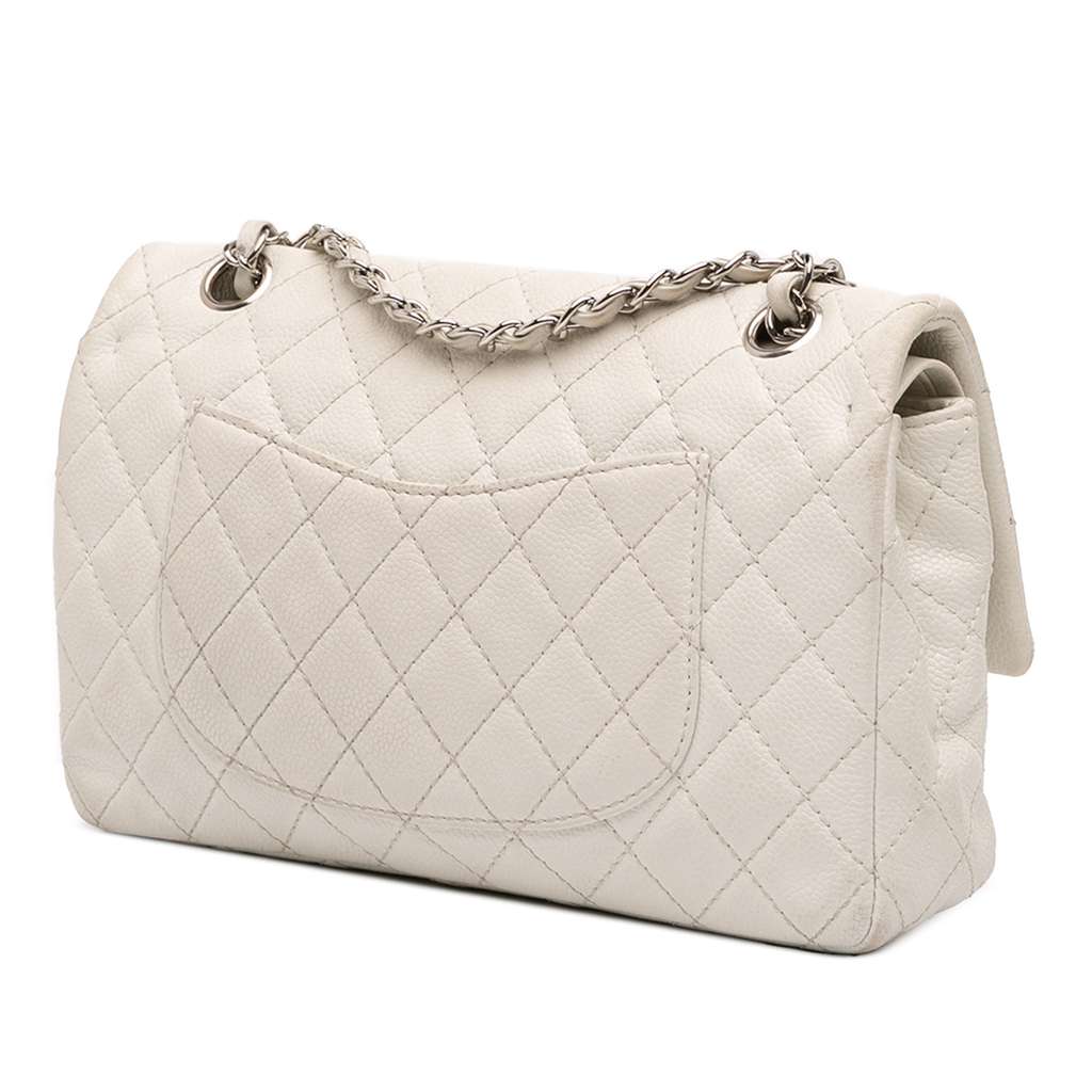 Chanel Medium Classic Caviar Double Flap - Back view