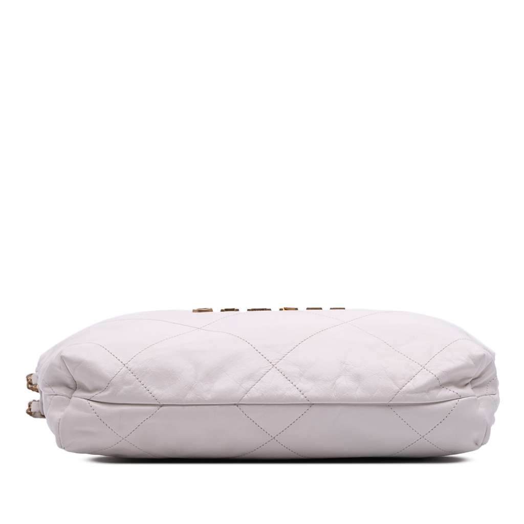 Chanel Small Quilted Shiny Calfskin 22 Handbag - 3