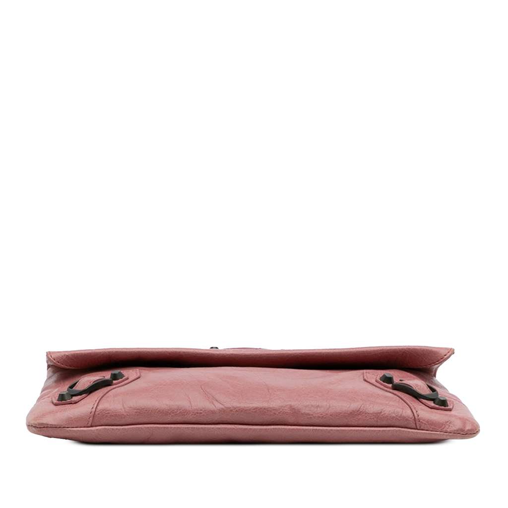 Balenciaga Lambskin Motocross Classic Envelope Clutch - Image 6