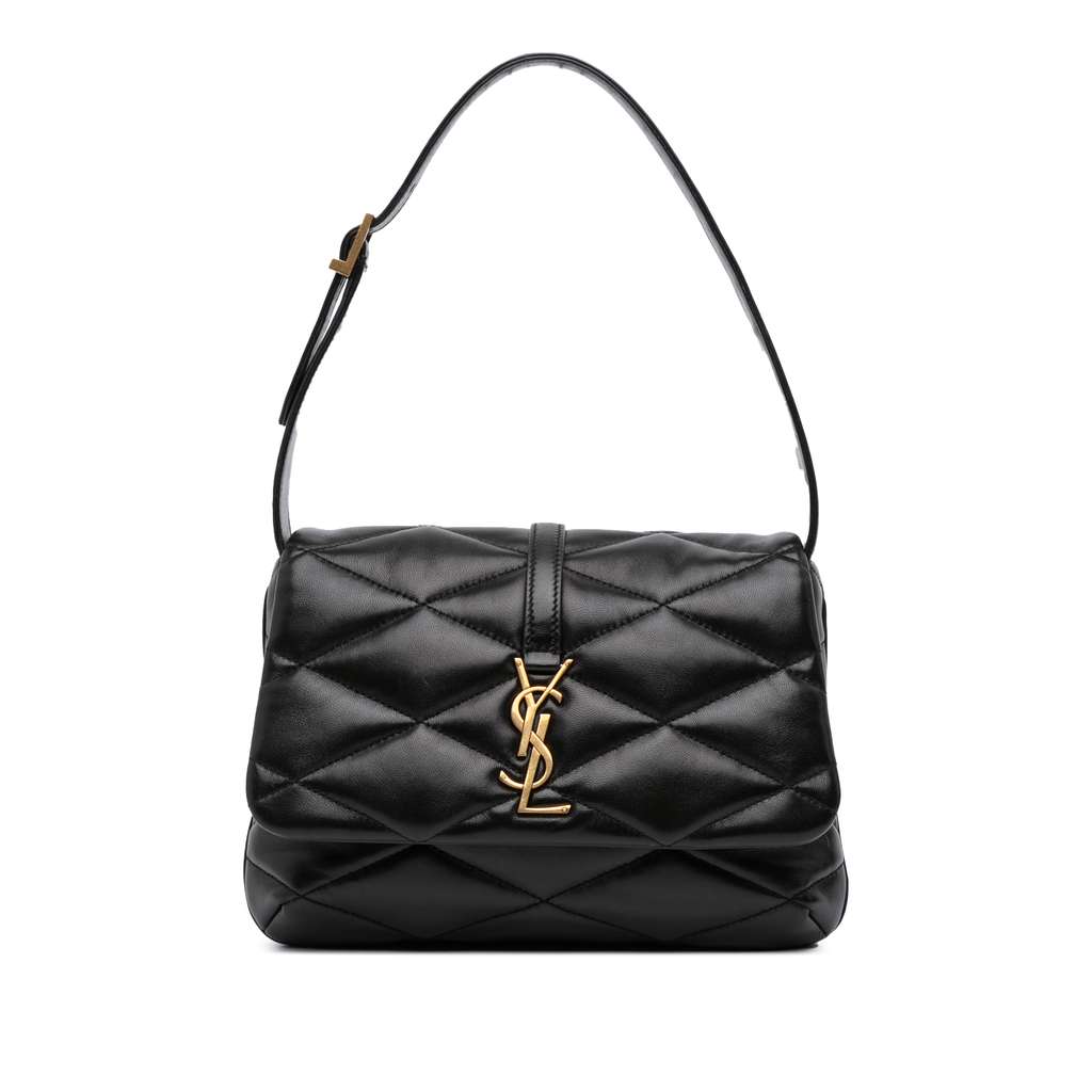 Saint Laurent Quilted Lambskin Le 57 Diamond Shoulder Bag