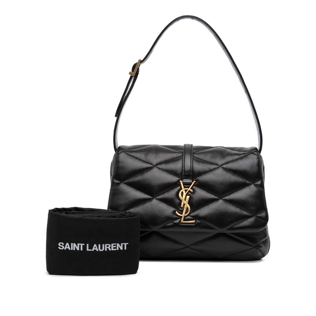 Saint Laurent Quilted Lambskin Le 57 Diamond Shoulder Bag - Image 15