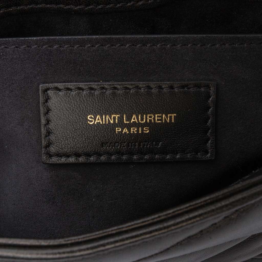 Saint Laurent Quilted Lambskin Le 57 Diamond Shoulder Bag - Side view