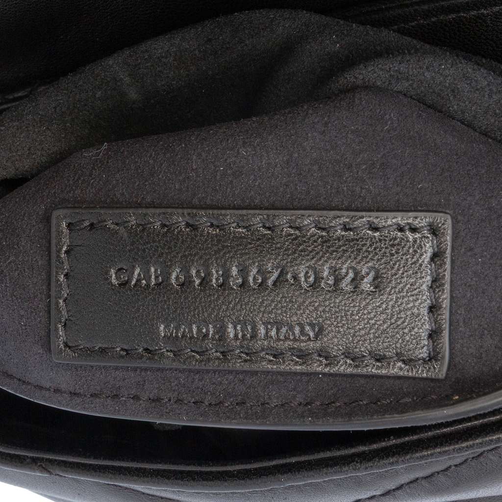 Saint Laurent Quilted Lambskin Le 57 Diamond Shoulder Bag - Detail 1