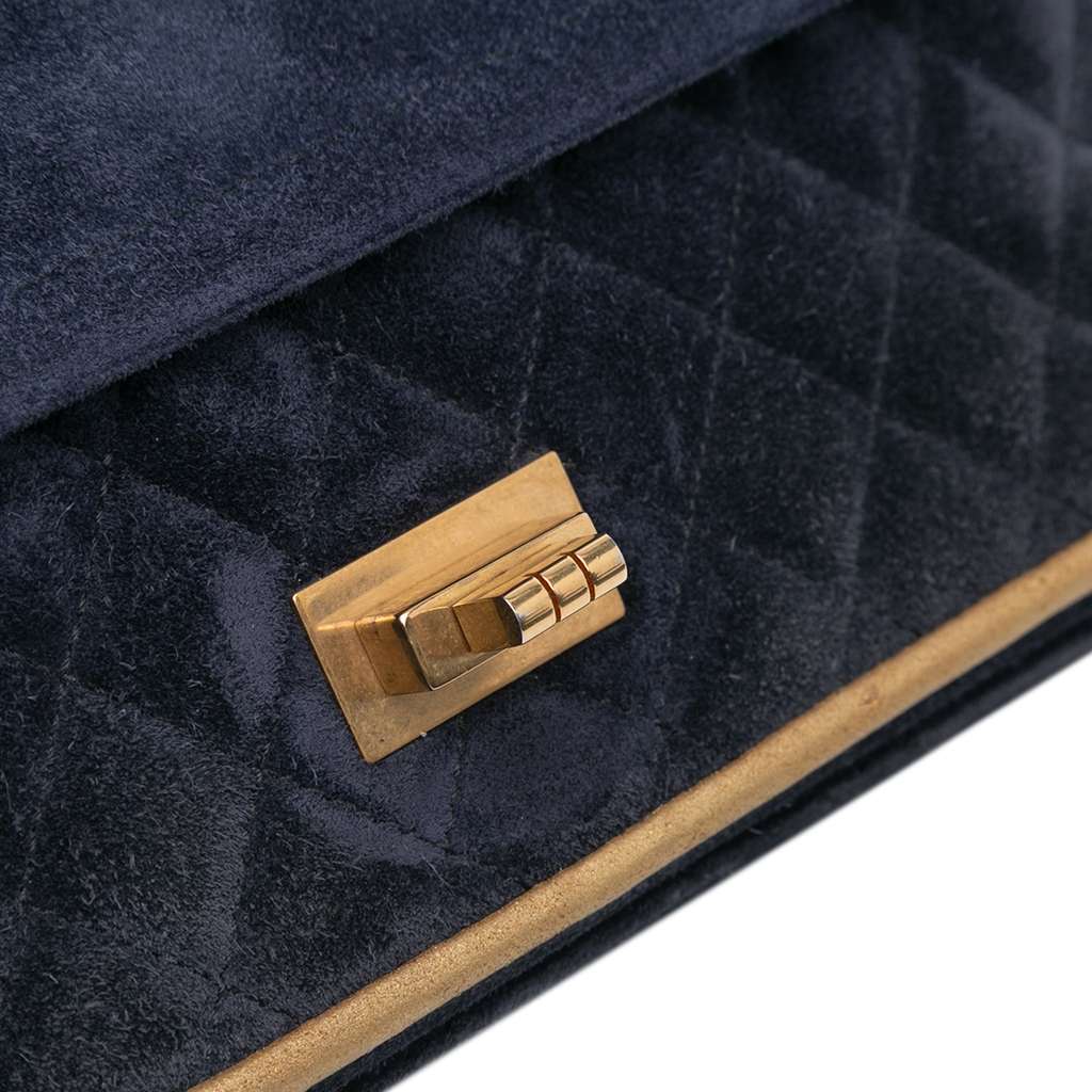 Chanel Reissue 2.55 Quilted Suede Double Flap 225 - Image 11