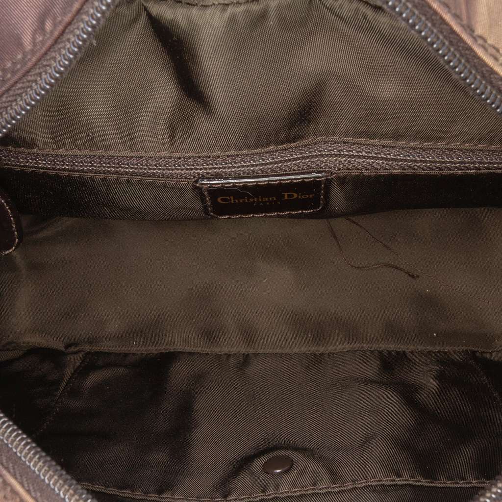 Dior Mini Printed Nylon Double Saddle Bowler Bag - 4