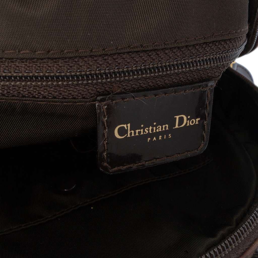 Dior Mini Printed Nylon Double Saddle Bowler Bag - 5