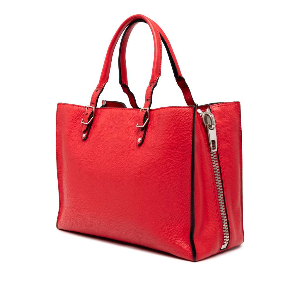 Balenciaga Grained Calfskin Papier A6 Zip Around Tote - Back view