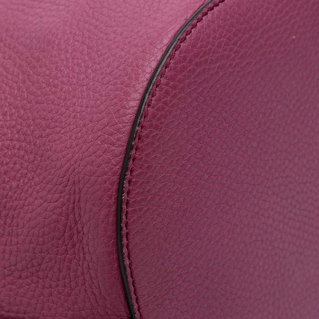 Gucci Pebbled Calfskin Miss Bamboo Bucket Bag - Detail 2
