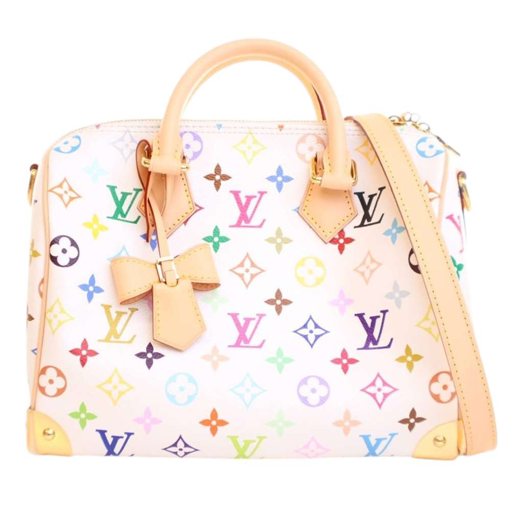 Louis Vuitton Takashi Murakami Monogram Multicolore Speedy Bandouliere 25