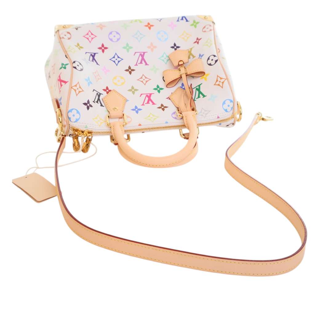Louis Vuitton Takashi Murakami Monogram Multicolore Speedy Bandouliere 25 - Image 11