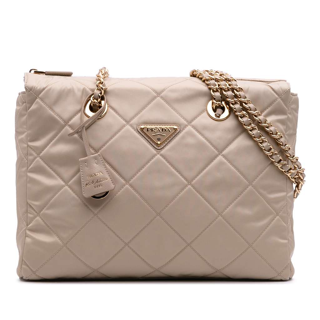 Prada Medium Re-Nylon Re-Edition 1995 Chaine Shoulder Bag
