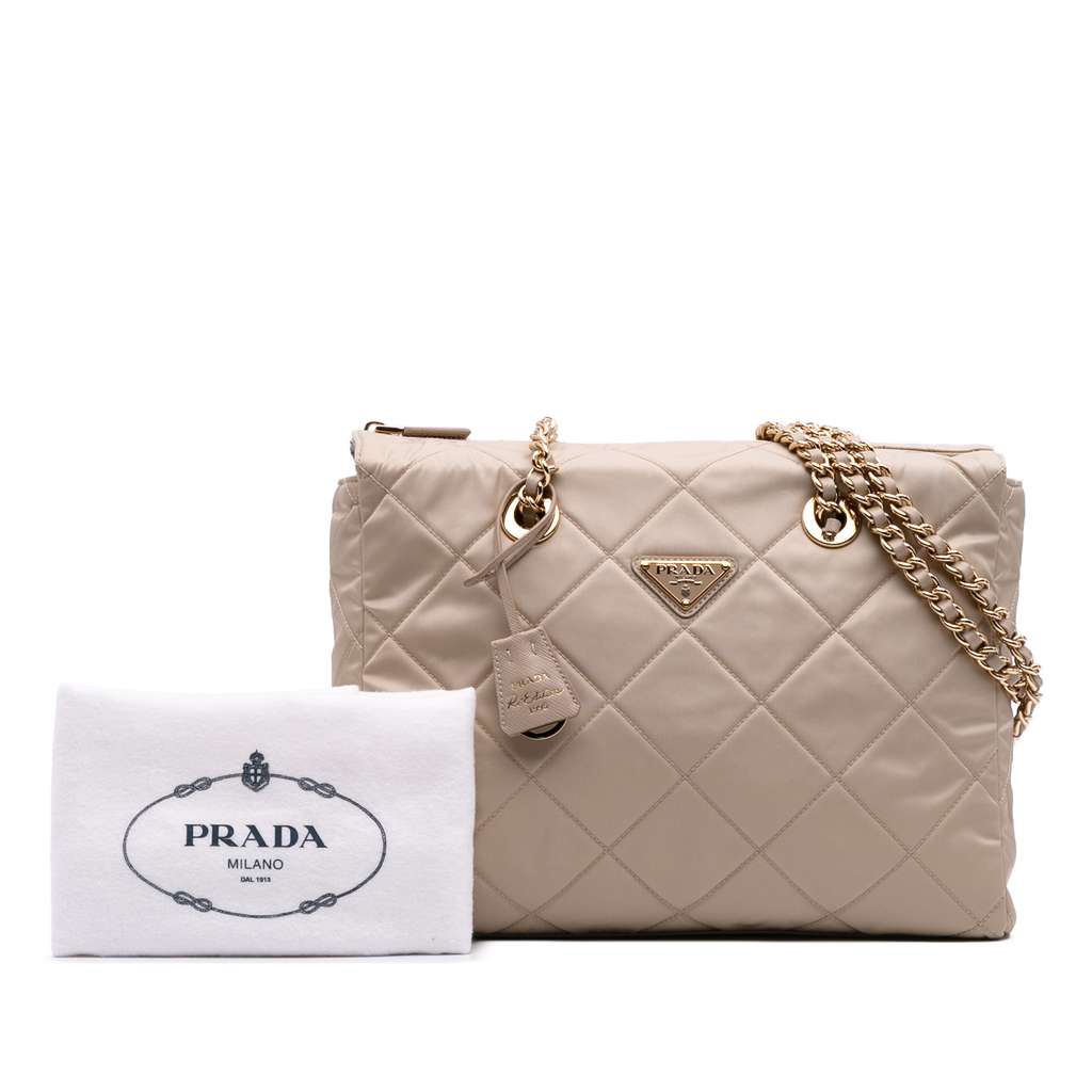 Prada Medium Re-Nylon Re-Edition 1995 Chaine Shoulder Bag - Image 14