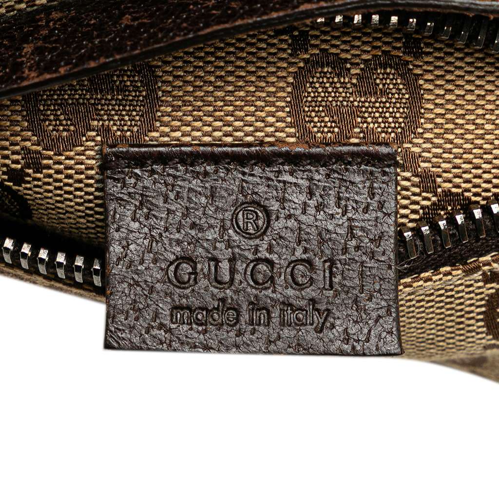 Gucci GG Canvas Web Double Pocket Belt Bag - Side view