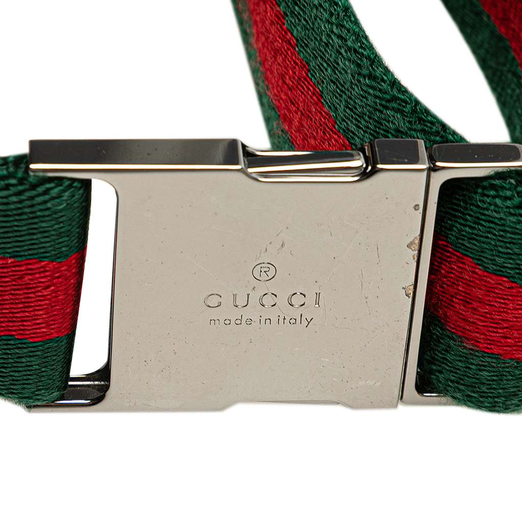 Gucci GG Canvas Web Double Pocket Belt Bag - Image 12