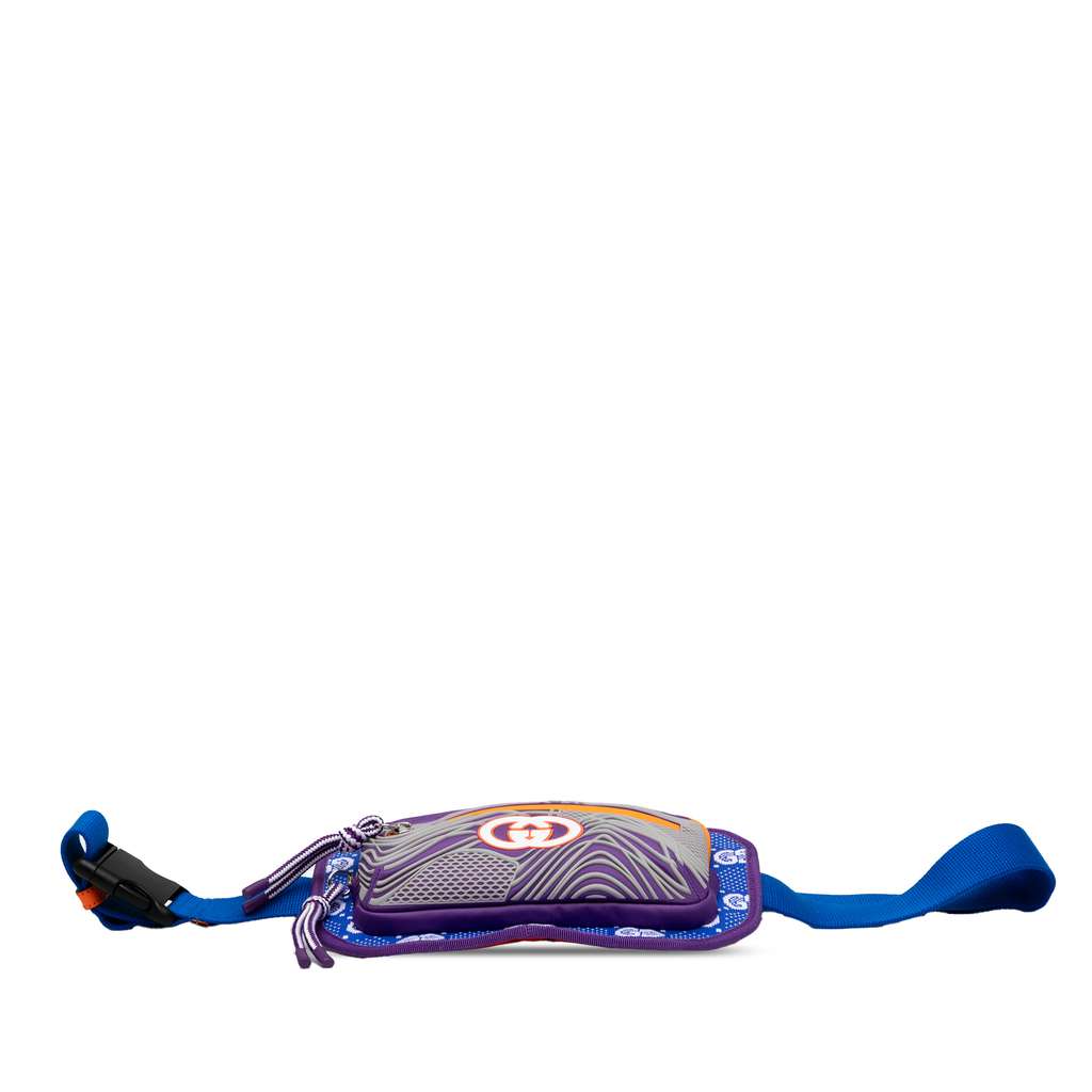 Gucci GG Nylon and Rubber Belt Bag - Image 6