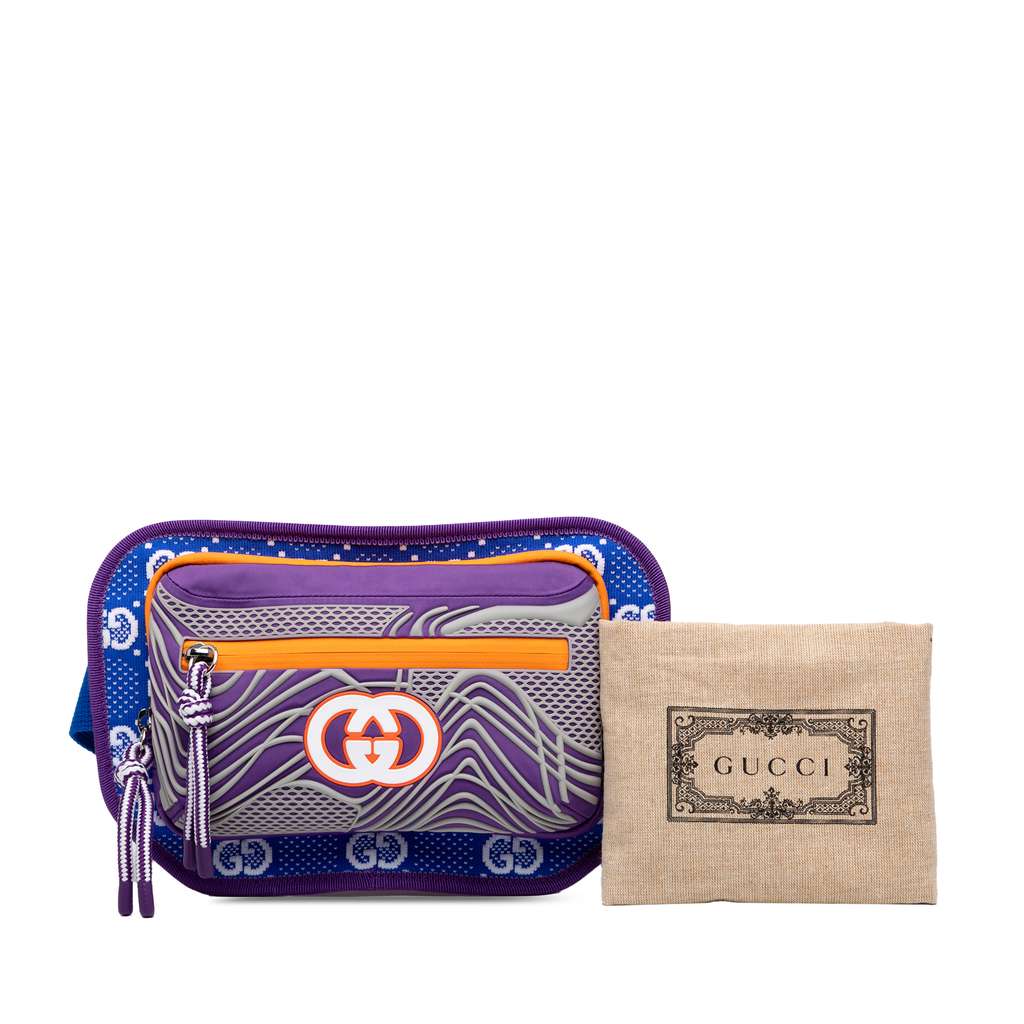 Gucci GG Nylon and Rubber Belt Bag - Image 10