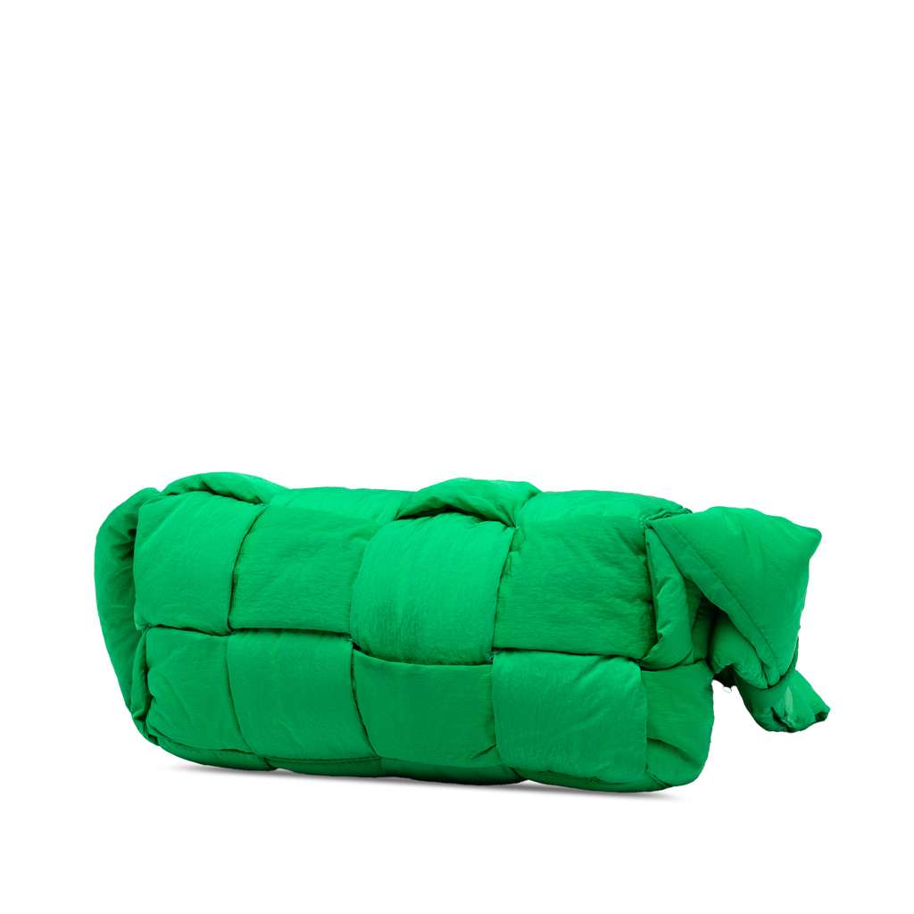 Bottega Veneta Nylon Intrecciato Padded Tech Cassette Crossbody - Back view