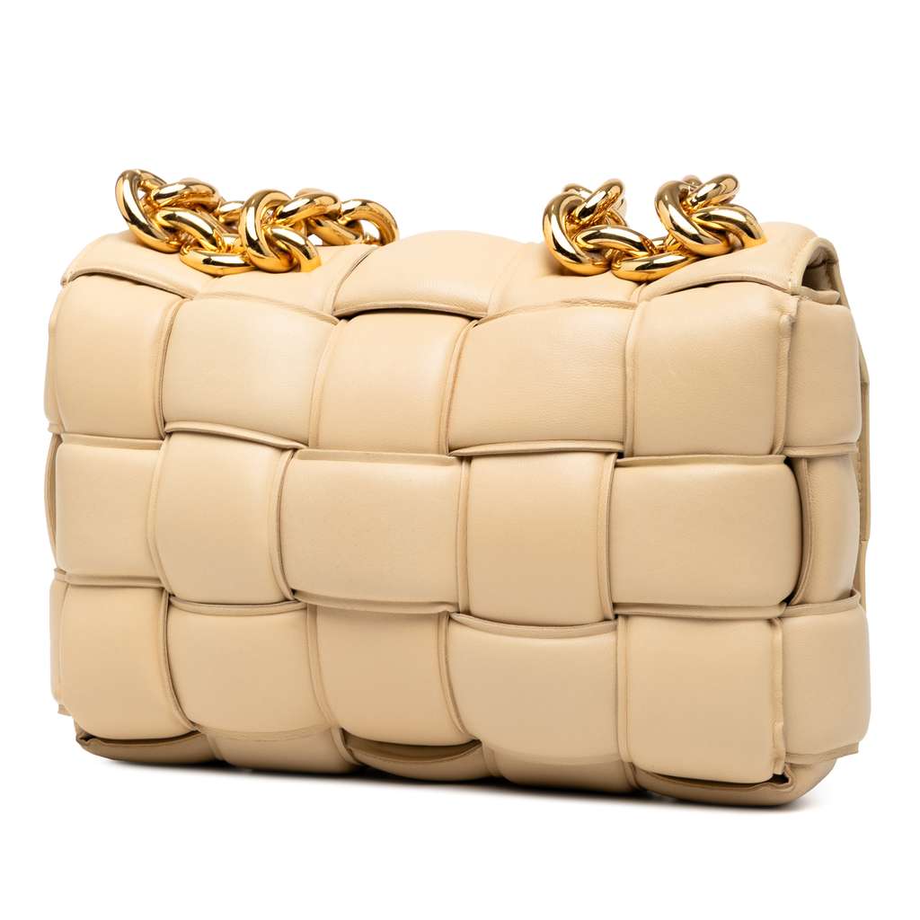 Bottega Veneta Nappa Intrecciato Padded Chain Cassette Satchel - Back view