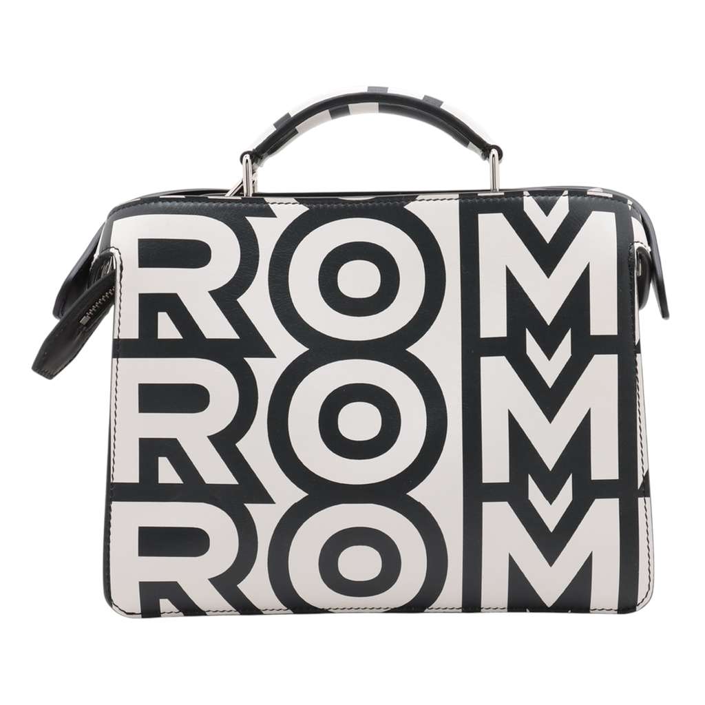 Fendi Marc Jacobs Mini Nappa Vitello King Logo Print Peekaboo ISeeU Satchel