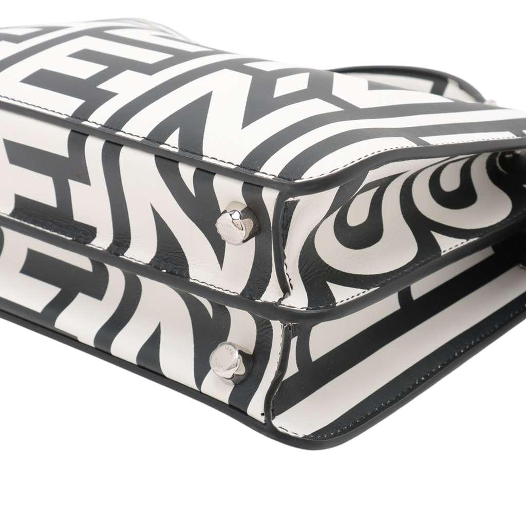 Fendi Marc Jacobs Mini Nappa Vitello King Logo Print Peekaboo ISeeU Satchel - Detail 1