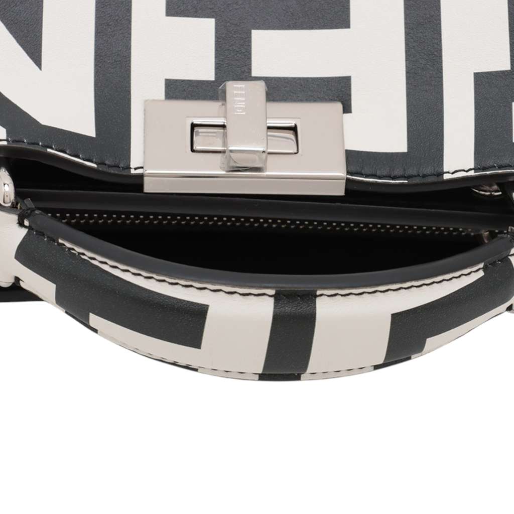 Fendi Marc Jacobs Mini Nappa Vitello King Logo Print Peekaboo ISeeU Satchel - Detail 2