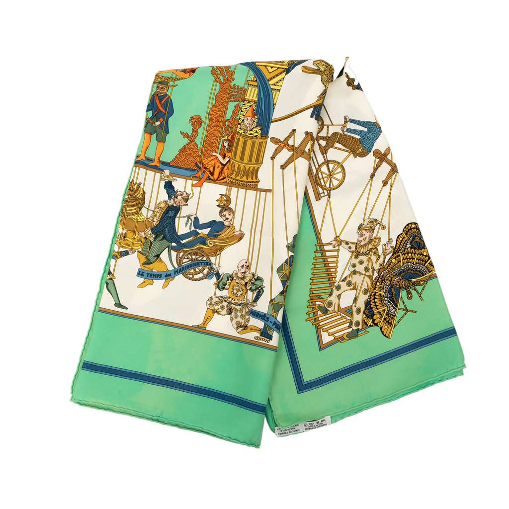 Hermès Le Temps des Marionnettes Silk Scarf