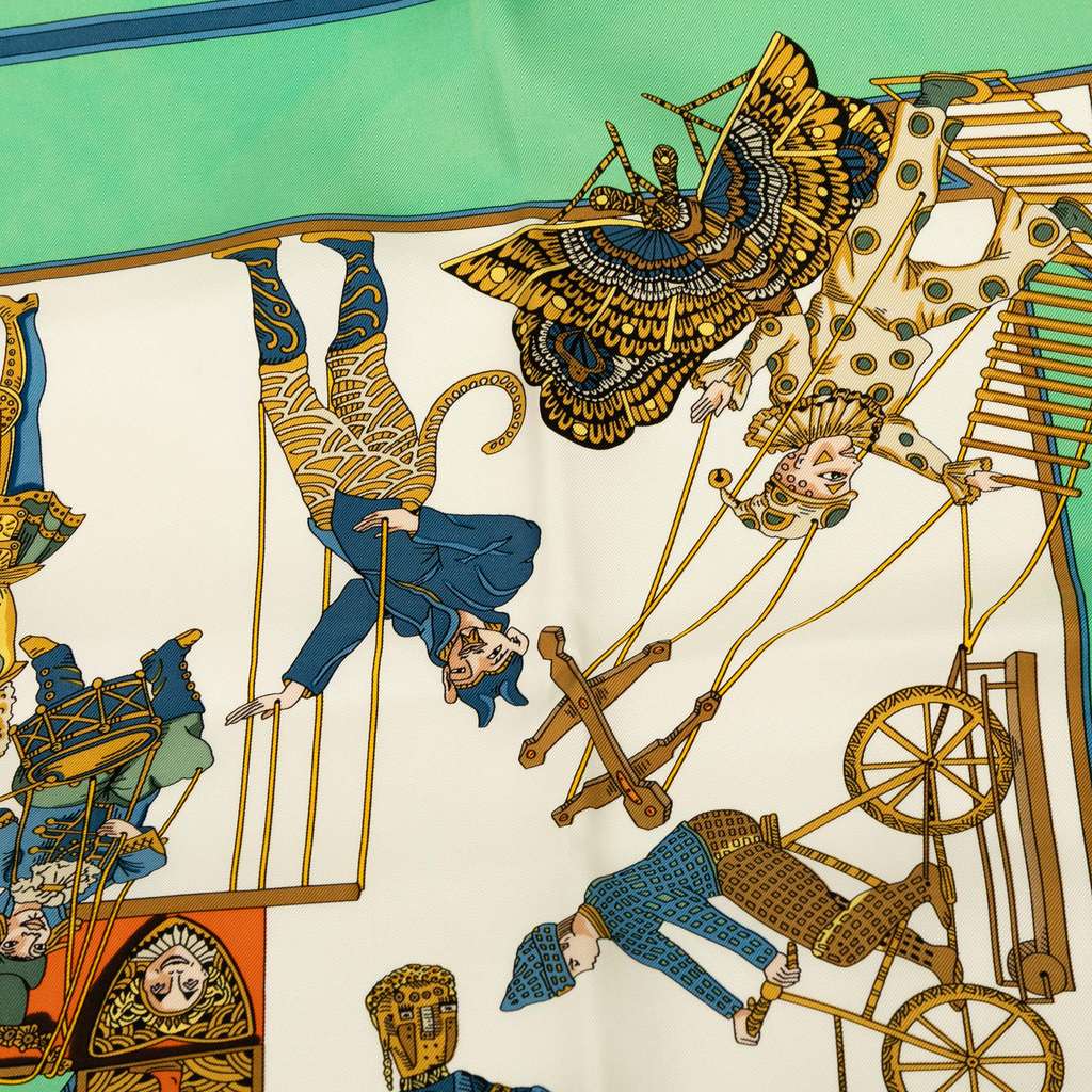 Hermès Le Temps des Marionnettes Silk Scarf - Detail 1