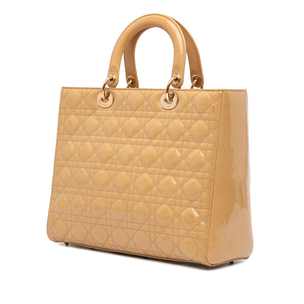 Dior Large Patent Cannage Lady Dior - 2