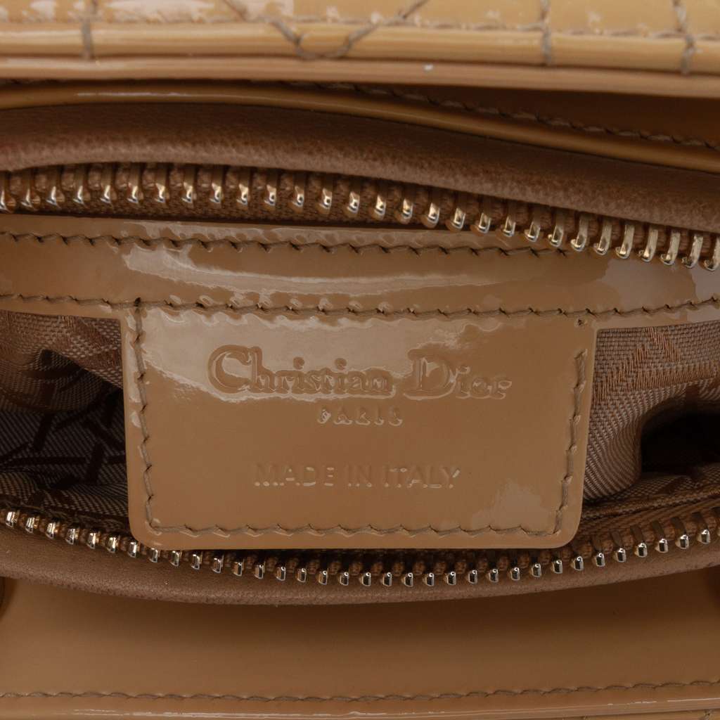 Dior Large Patent Cannage Lady Dior - 5