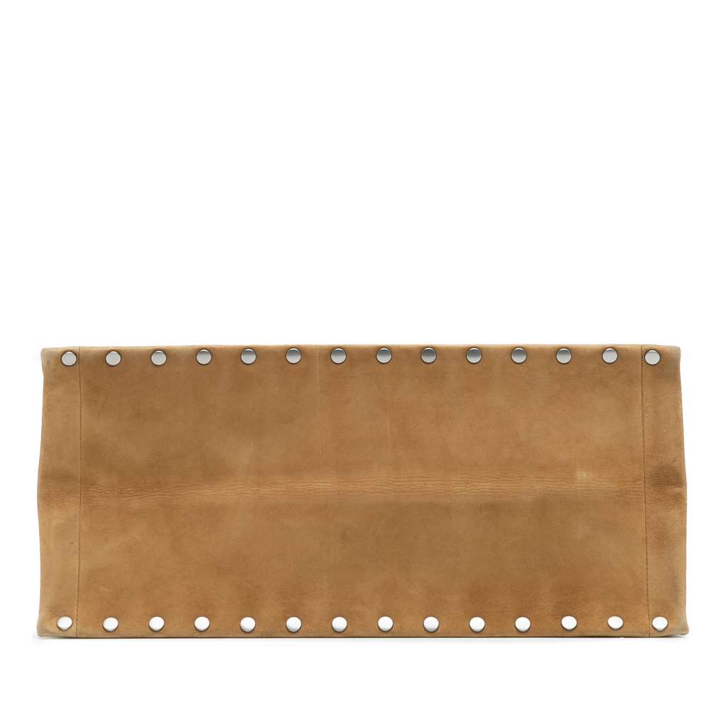 Dior Large Studded Embroidered Suede Floral Book Tote - Image 6