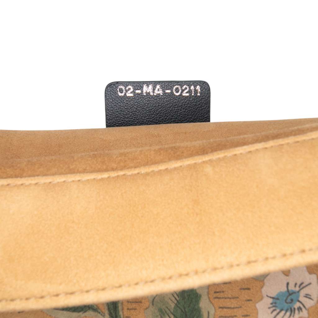 Dior Large Studded Embroidered Suede Floral Book Tote - Detail 1