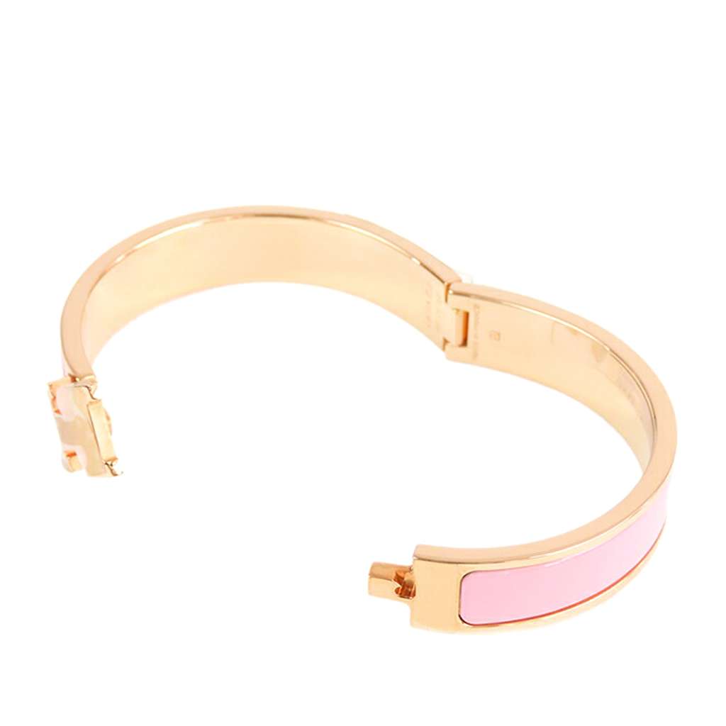 Hermès Narrow Enamel Clic H Bracelet PM - 4