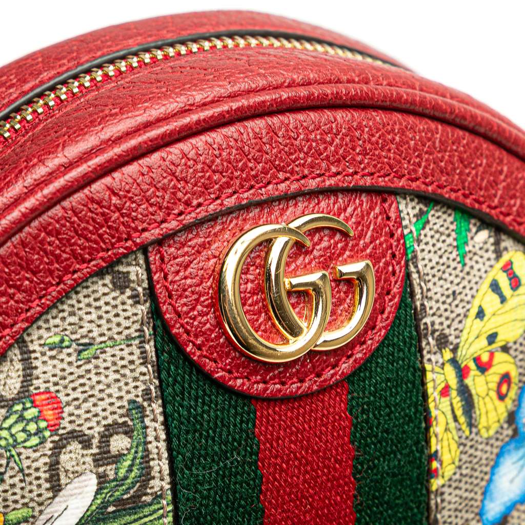 Gucci Mini GG Supreme Flora Round Ophidia Backpack - Detail 2