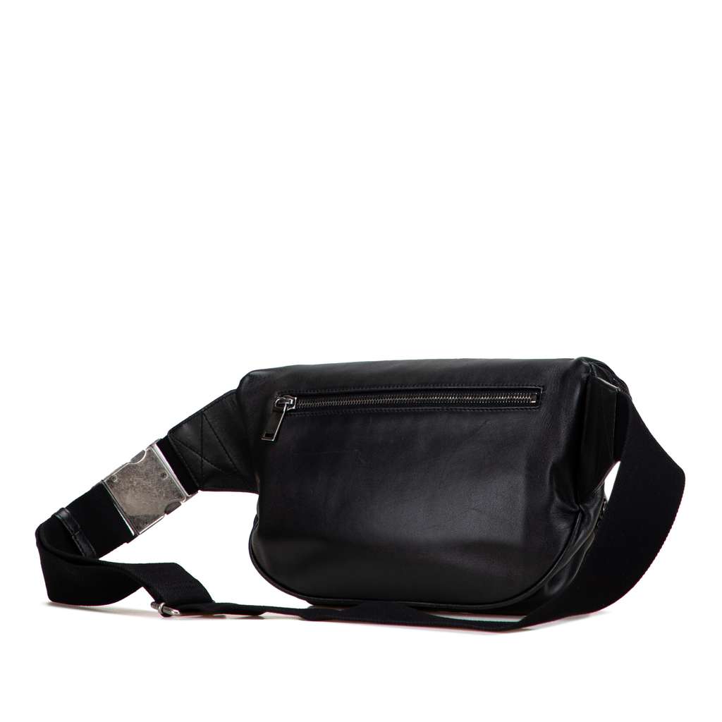 Saint Laurent Lambskin Subway Belt Bag - Back view