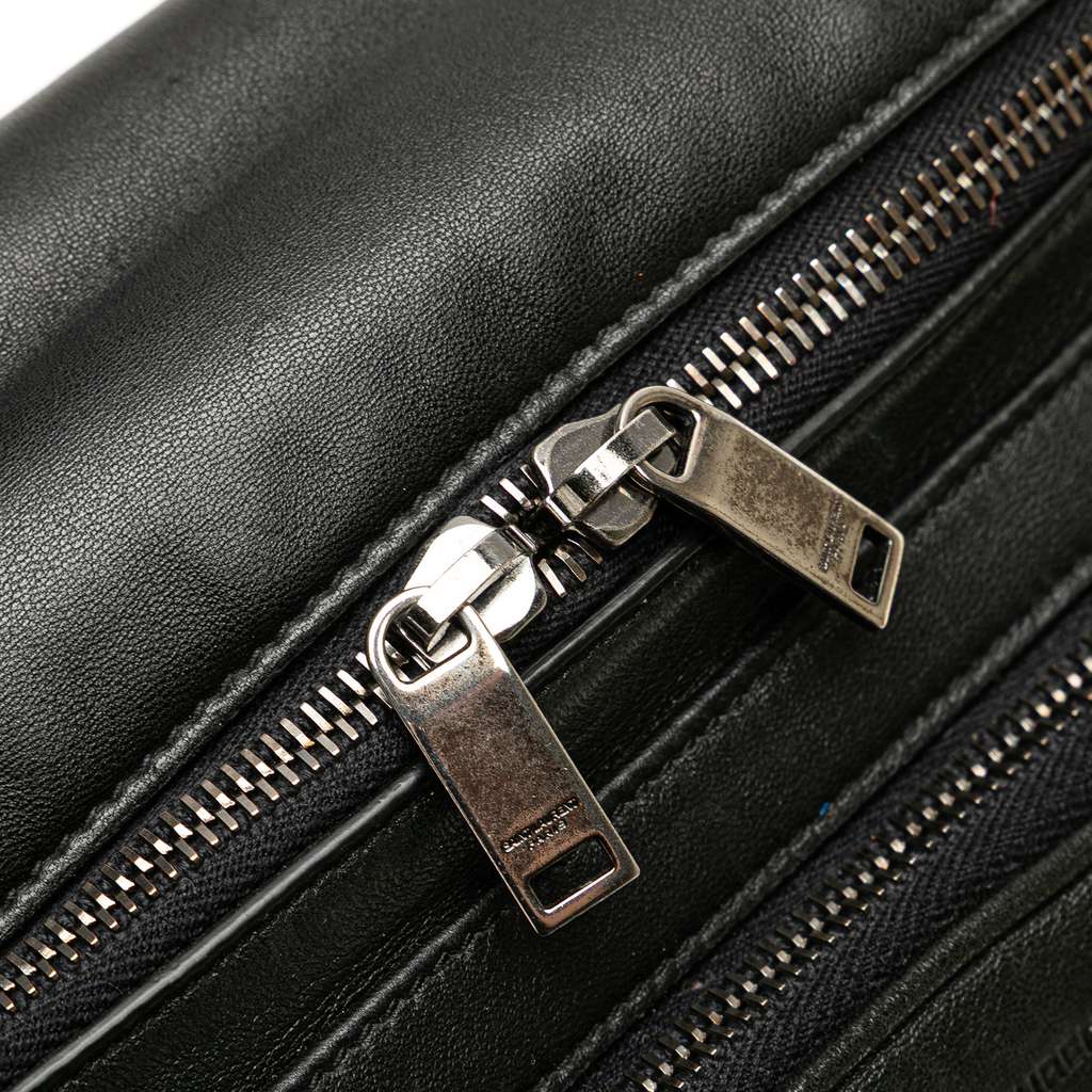Saint Laurent Lambskin Subway Belt Bag - Image 10