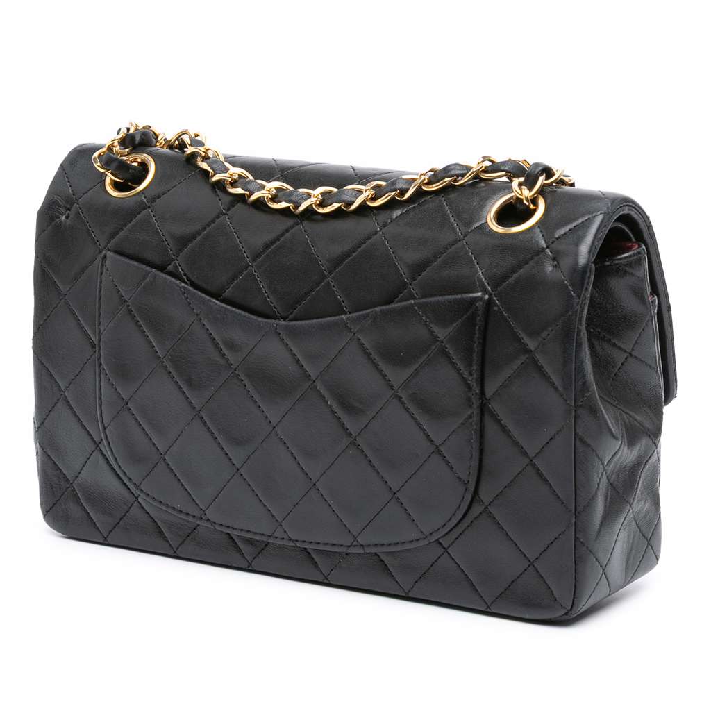 Chanel Small Classic Lambskin Double Flap - Back view