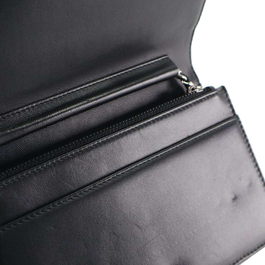 Chanel CC Quilted Lambskin Diamond Wallet On Chain - Image 12