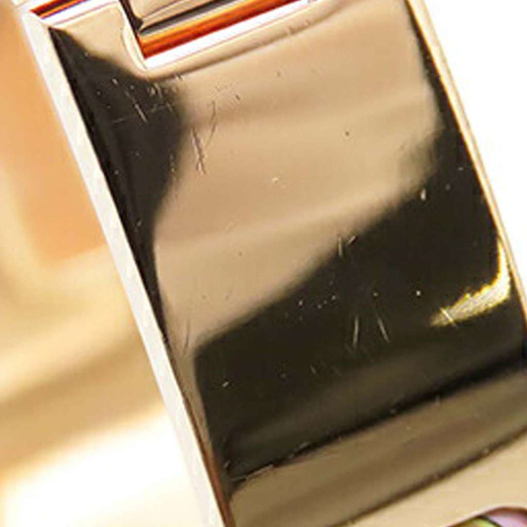 Hermès Enamel Clic Anneau Flots Fleures Et Frontaux Bracelet PM - Side view