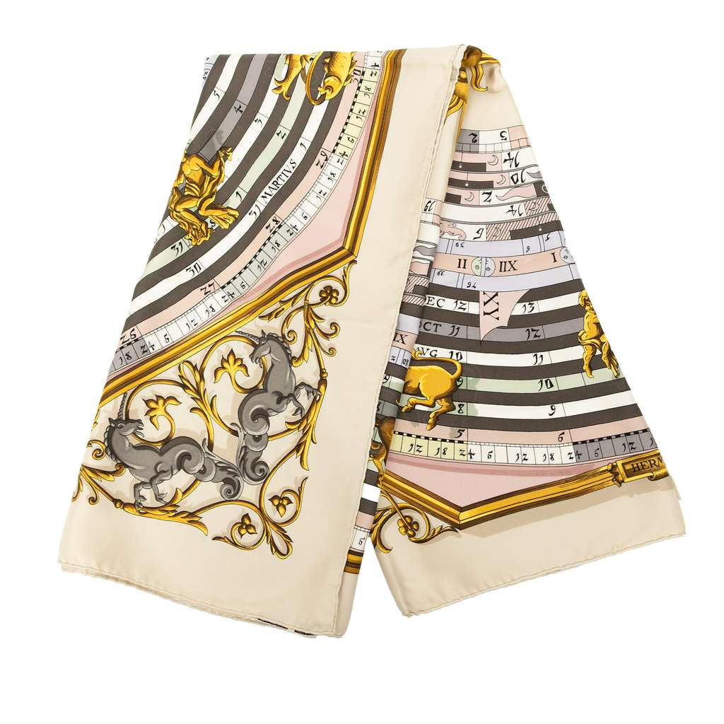 Hermès Astrologie Dies et Hore Silk Scarf