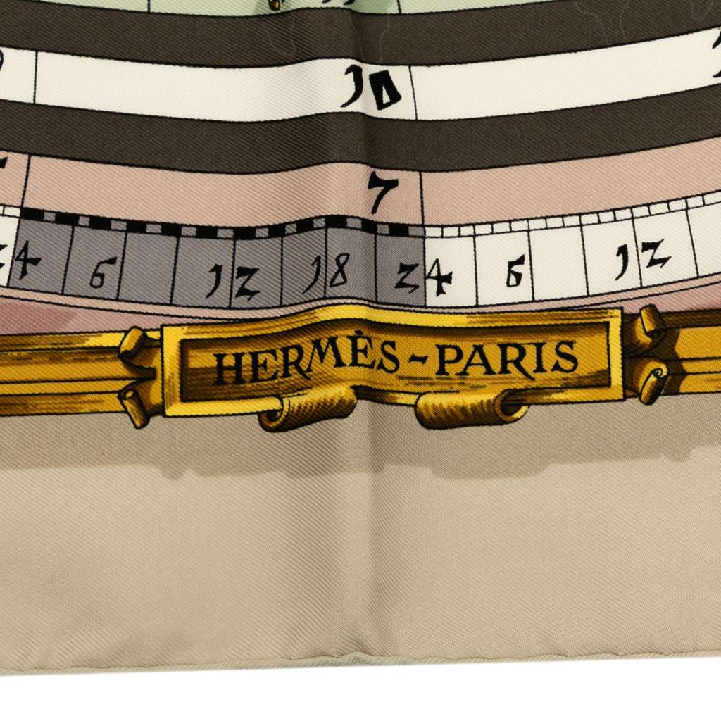 Hermès Astrologie Dies et Hore Silk Scarf - Back view