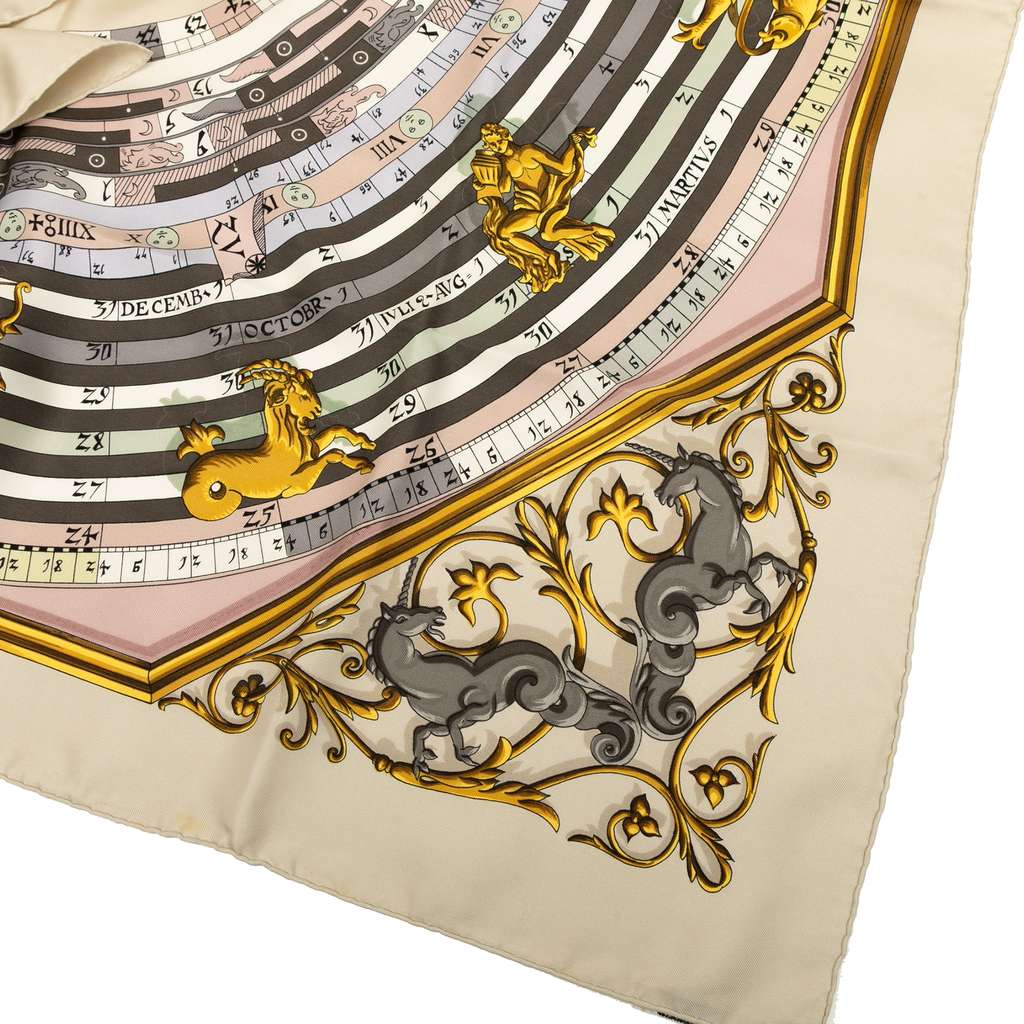 Hermès Astrologie Dies et Hore Silk Scarf - Detail 2