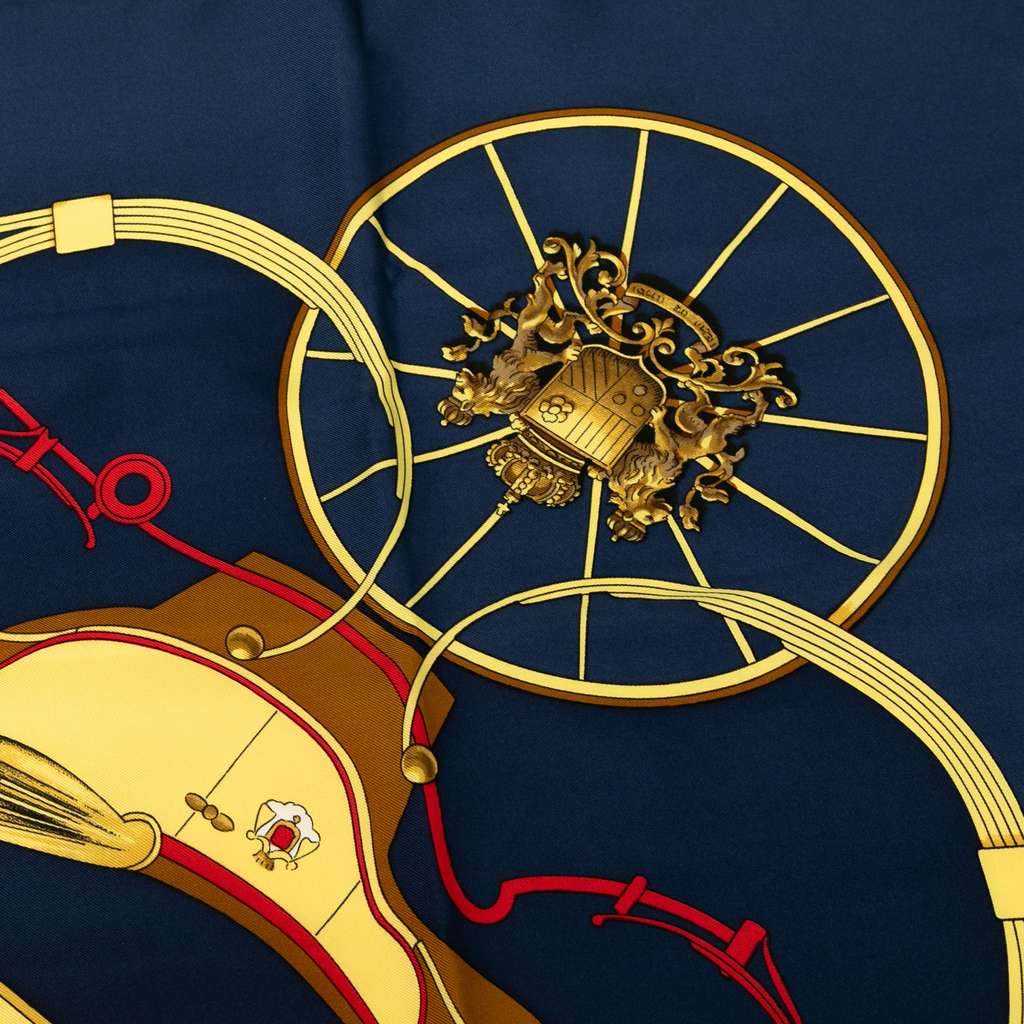 Hermès Springs Silk Scarf 90 - Detail 1