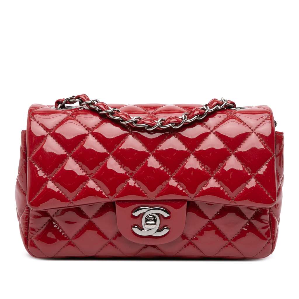 Chanel Mini Rectangular Classic Patent Single Flap