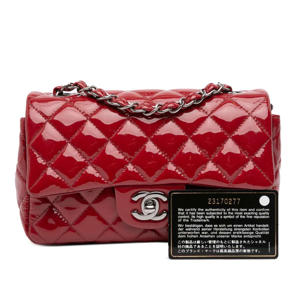 Chanel Mini Rectangular Classic Patent Single Flap - Image 13