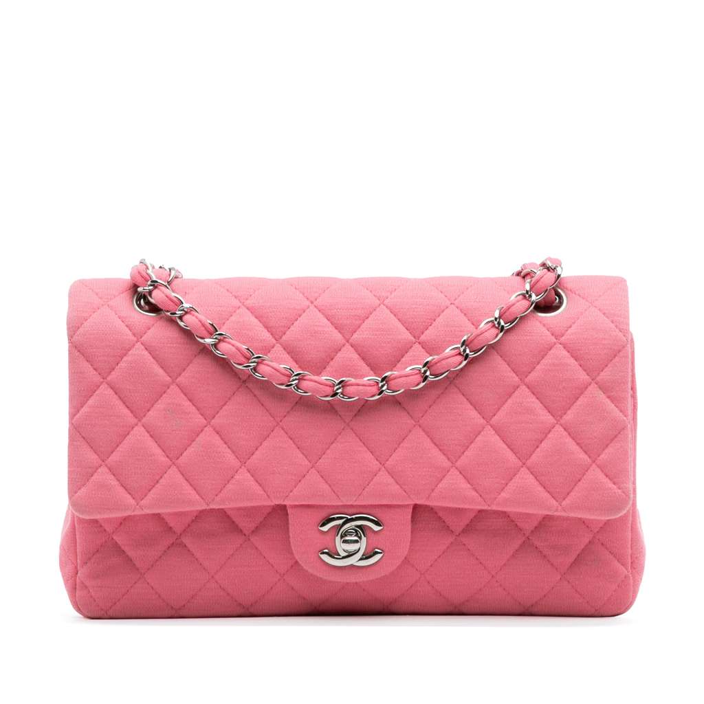 Chanel Medium Classic Jersey Double Flap