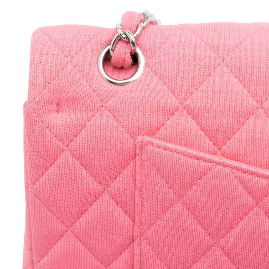 Chanel Medium Classic Jersey Double Flap - Detail 2